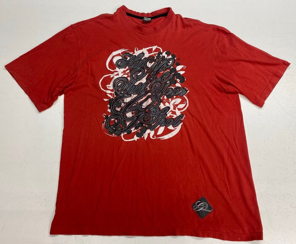 VTG Y2K Men Marithe Francois Girbaud MFG spell-out graphic cotton t-shirt, 2XL